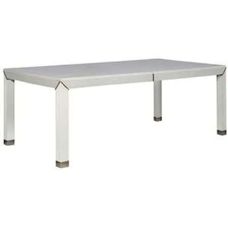 Dining Table with Metal Ferrules